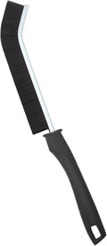 Ergonomic Handle Heavy Duty Scrub Brush for Stubborn Grime Grout Window Edges Sturdy Construction Long Handle Narrow Design Brush