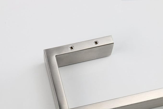 TocTen Bath Towel Rack - Square Base Thicken SUS304 Stainless Steel Towel Bar for Bathroom, Bathroom Bar Accessories Towel Rod Heavy Duty Wall Mounted Towel Holder (Brushed Nickel, 33 Inch)