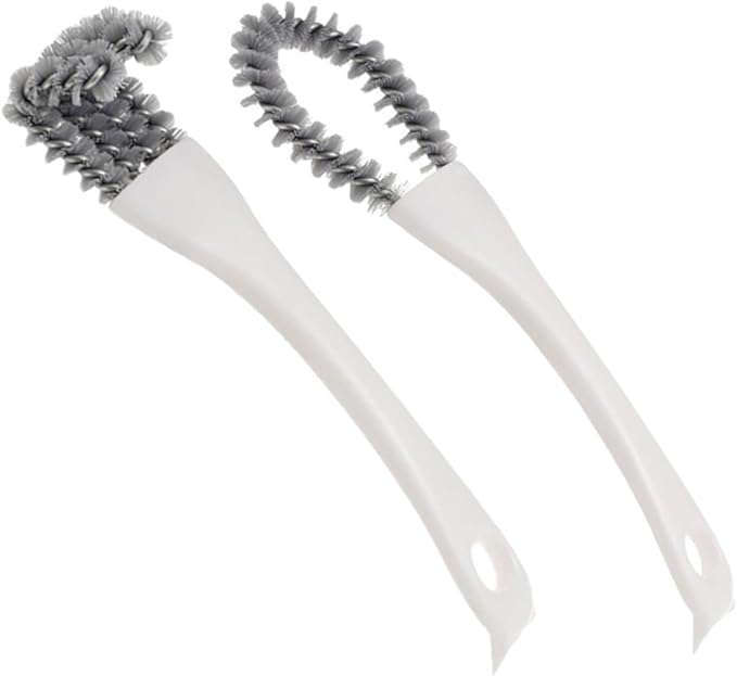 2pcs Kitchen Cleaning Brush Set Grout Cleaner Grip Brush Stiff Bristles Deep Dirt Removal Stove Grill Tile Gaps Multi-use Household Scrubber Tool