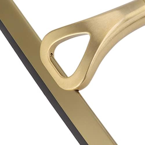 Stainless Steel Squeegee for Shower, Gold Shower Squeegee with Hook for Storage, 10-Inch Soft & Firm Blade Gold Squeegee for Bathroom, Car Glass and Tiles 22.5x22cm