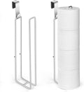 2Pcs Over The Tank Toilet Paper Holder for 4 Roll Tissue，Bathroom Toilet Paper Roll Storage Holder Wall Mount Brushed Nickel,Metal Hanging Toilet Paper Holder Dispenser,Organizer