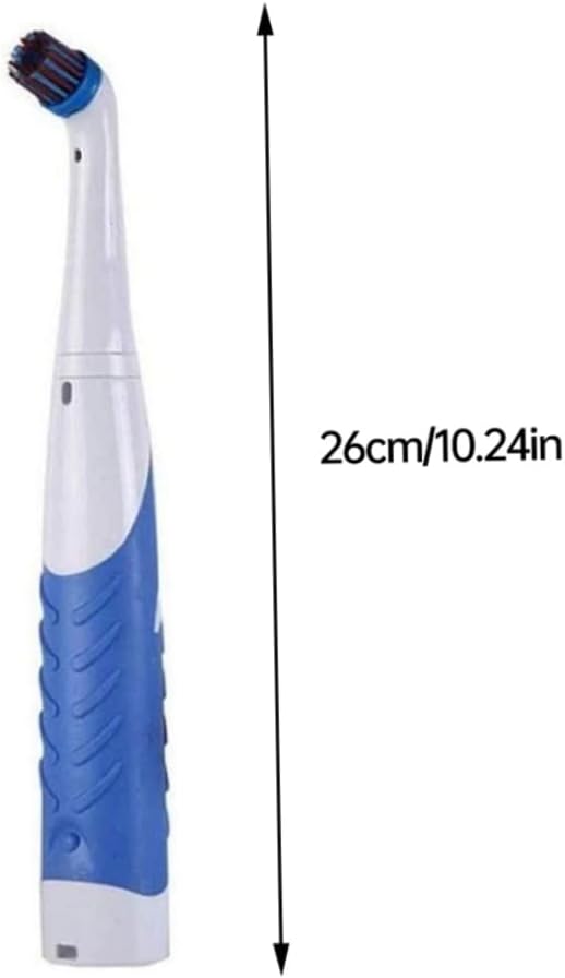Reveal Power Scrubber Electric Cleaning Brush with 4 Brush Heads for Tub Kitchen Blue