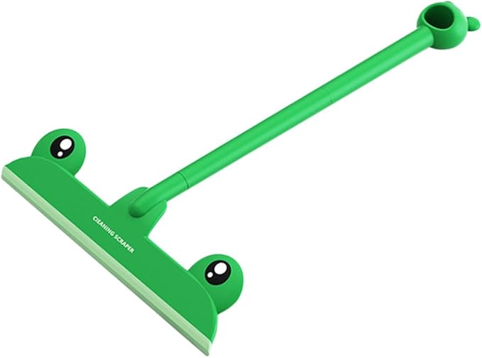 Milisten Creative Frog-Shaped Small Shower Glass Squeegee, Windshield Cleaning Tool with Ergonomic Handle for Bathroom, Window, Tile and Car Use –