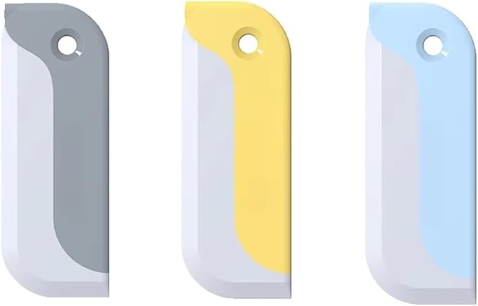 Window Squeegee Soft Silicone Glass Wiper Scraper Bathroom Glass Cleaning Tools for Kitchen for Shower Glass(H)