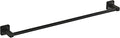 Matte Black Bathroom 24 InchTowel Bar, Bath Accessories Thicken Stainless Steel Shower Towel Rack for Bathroom, Towel Holder Wall Mounted (Total Length 26-Inch)