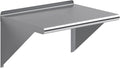 AmGood 24" Long X 18" Deep Stainless Steel Wall Shelf | NSF Certified | Appliance & Equipment Metal Shelving | Kitchen, Restaurant, Garage, Laundry, Utility Room