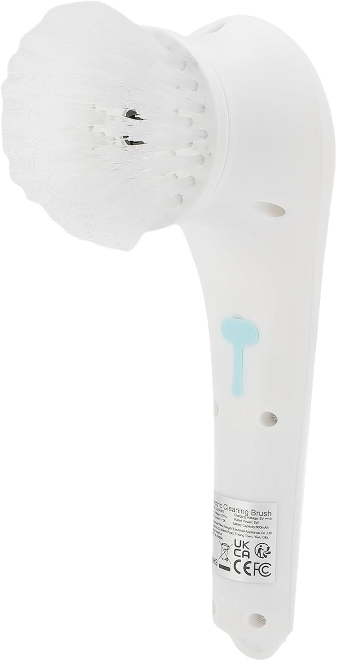 Electric Spin Scrubber, Cordless Lightweight with 5 Brush Heads for Bathroom Kitchen Shower Bathtub Glass Car