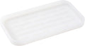 Silicone Kitchen Sink Organizer Tray for Multiple Usage,Easy Clean Sponges Holder for Kitchen Bathroom Counter or Sink,Dish Soap Dispenser,Scrubber,Bottle,Cup Translucent 10”x 5.3”