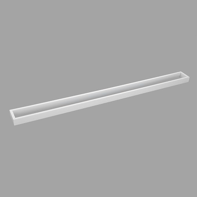 GERZWY 36-Inch Bathroom Towel Bar Stainless Steel Bath Towel Bar Modern Square Style Wall Mount, White