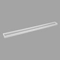 GERZWY 36-Inch Bathroom Towel Bar Stainless Steel Bath Towel Bar Modern Square Style Wall Mount, White