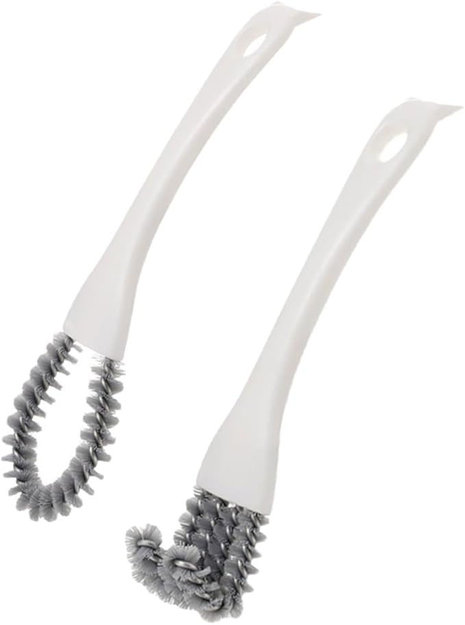 2pcs Multifunctional Kitchen Cleaning Brush Set, U-Shaped and Angled Crevice Scrubbers for Stovetop, Grill, and Narrow Gap Cleaning, Household Multi-use Grout and Groove Scrubber