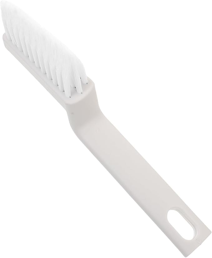 Angoily 2pcs Heavy Duty Floor Scrubber Brush and Grout Cleaning Brush with Stiff Bristles for Tile Floors, Shower, Bathroom, Kitchen, and Baseboard Detailing