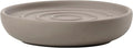 ZONE DENMARK Nova Porcelain Soap Dish with Sophisticated Simplicity Soft Touch Coating - Elevate Your Bathroom Décor, Practical Design, Style and Functionality- (Taupe)