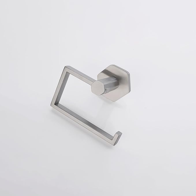 GERZWY SUS 304 Stainless Steel Toilet Paper Holder Bathroom Paper Towel Dispenser Tissue Roll Hanger Wall Mounted, Brushed Finish
