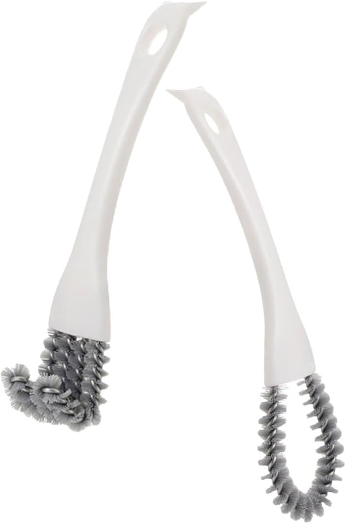 Multi-use Kitchen Cleaning Brush Set 2pcs (u-Shaped Angled) Crevice Scrub Brush for Dead Corners, Grout Lines, and Stove Grill Cleaning Tool for Household Use