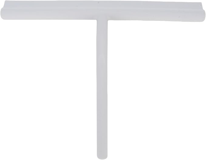 Zerodis Shower Squeegee with Silicone Construction for Glass and Tile, Ergonomic Grip and Convenient Hook for Bathroom and Kitchen Use (58mm)