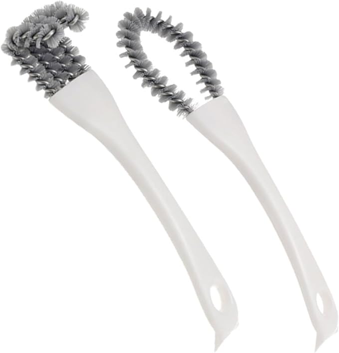 Multifunctional Cleaning Brush Set 2pcs Heavy Duty Grout Cleaner Grip Brush for Kitchen Stove BBQ Grill and Window Track