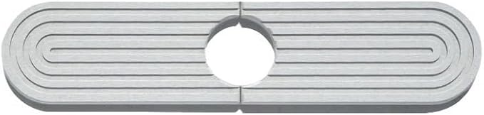 faucet mat for kitchen & bathroom stone drying mat for kitchen counter sink faucet mat splash guard behind faucet diatomite stone sink tray Sleek Curved Edge(light gray,23.6" x 4")