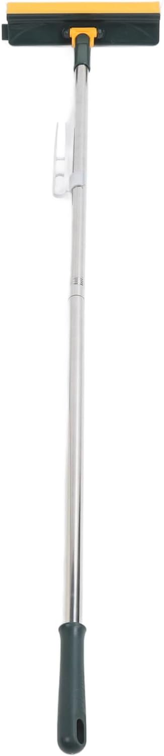 Fydun 2 in 1 Long Handle Floor Brush Scrubber Rotating Grout Brush with Stiff for Effective Bathroom and Kitchen (Green)