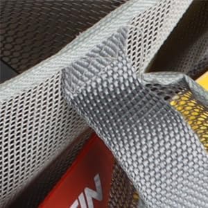 Jelier Mesh Shower Caddy with Separated Compartment,Collapsible Quick Dry Shower Bag for College Dorm,Camping,Beach Pool Bathroom (gray)