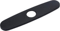 Hole Cover Deck Plate Escutcheon 10 Inch for Bathroom or Kitchen Sink Faucet Single Hole Matte Black Stainless Steel Faucet Deck Plate
