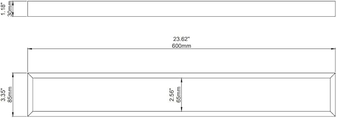 Black Towel Bar, Towel Shelf for Bathroom, Single Towel Holder 24 Inch Wall Mounted, Square Contemporary Bath Towel Rod, Matte Black, 073070-MB Ler Series