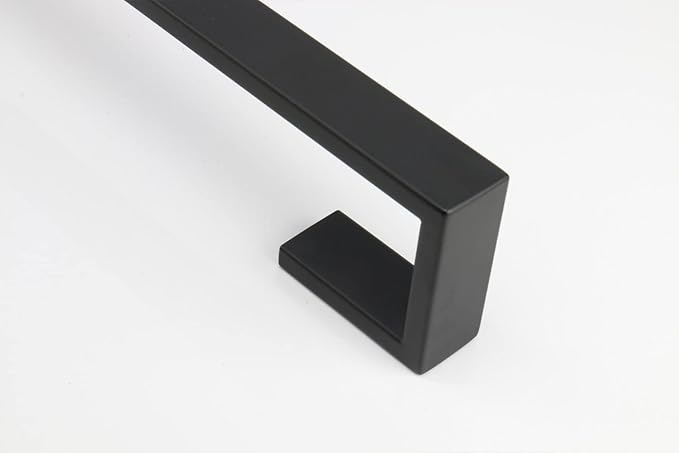 TocTen Bath Towel Rack - Square Base Thicken SUS304 Stainless Steel Towel Bar for Bathroom, Bathroom Bar Accessories Towel Rod Heavy Duty Wall Mounted Towel Holder (Matte Black, 36 Inch)
