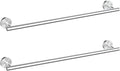 Cilee 2 Pieces Brushed Nickel Bathroom Towel Bar, 16 Inch Double Towel Racks,Bathroom Towel Holder Towel Hanger for Bathroom Stainless Steel Wall Mount