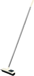 Long Handle Floor Scrubber Brush for Bathroom Cleaning Sturdy Scrub Brush with Strong Bristles for Grout and Corners Efficient Home Cleaning Tool White