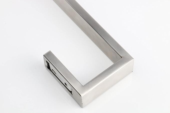 TocTen Bath Towel Rack - 2 Pack Square Base Thicken SUS304 Stainless Steel Towel Bar for Bathroom, Bathroom Bar Accessories Towel Rod Heavy Duty Wall Mounted Towel Holder(Brushed Nickel, 16 Inch)