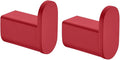 RANDOM Red Towel Hooks for Bathrooms Round Shower Hooks SUS304 Stainless Steel Wall Mount Coat Hooks.RD-96026-8RED