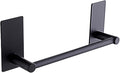 Adhesive Black Towel Bar 9-inch, Stick On Bath Towel Rack, Hand Towel Holders, No Drilling on Wall - Black