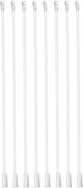 Angoily Blind Wands Replacement Rods with Hook and Grip 17 Inch Vertical Blinds Tilt Rods for Window Curtain Accessories Smooth Plastic Tilt Stick for Home and Office