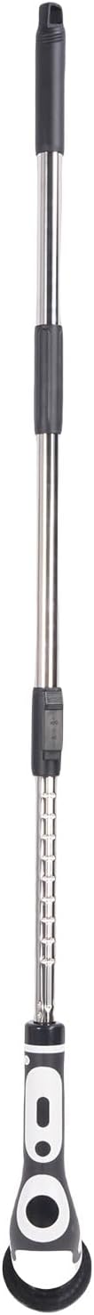 Dioche Cordless Cleaning Brush Scrubber IPX7 Water Proof Electric Bathroom Brush Cleaner with 9 Replaceable Heads Telescopic Handle Voice Broadcast for Bathroom Kitchen Floors Cars