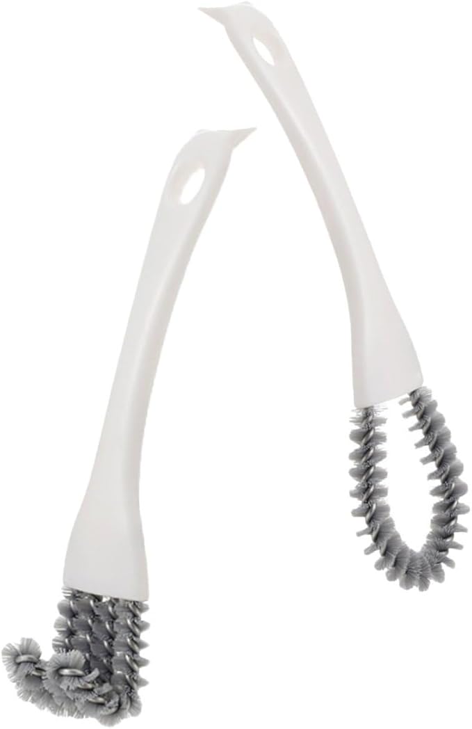 Multifunctional Kitchen Cleaning Brush Set 2pcs (u-Shaped Angled) Soft Bristle Crevice Scrub Brush for Stove, Grill, Window Track and Dead Corner Cleaning