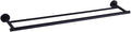 GERZWY 36-Inch Bathroom Double Towel Bar SUS 304 Stainless Steel Bath Towel Bar Matte Black Modern Style Wall Mount AG1102C92-BK