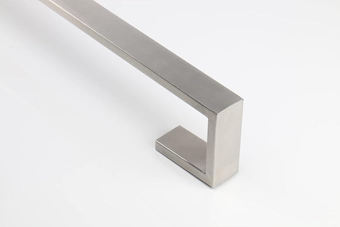 TocTen Bath Towel Rack - Square Base Thicken SUS304 Stainless Steel Towel Bar for Bathroom, Bathroom Bar Accessories Towel Rod Heavy Duty Wall Mounted Towel Holder (Brushed Nickel, 24 Inch)