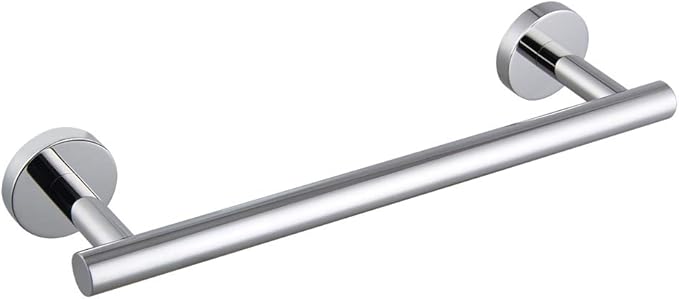12-Inch Towel Bar SUS 304 Stainless Steel Towel Rack Wall Mounted Towel Rail Towel Rod for Bathroom Modern Style Polished Finish