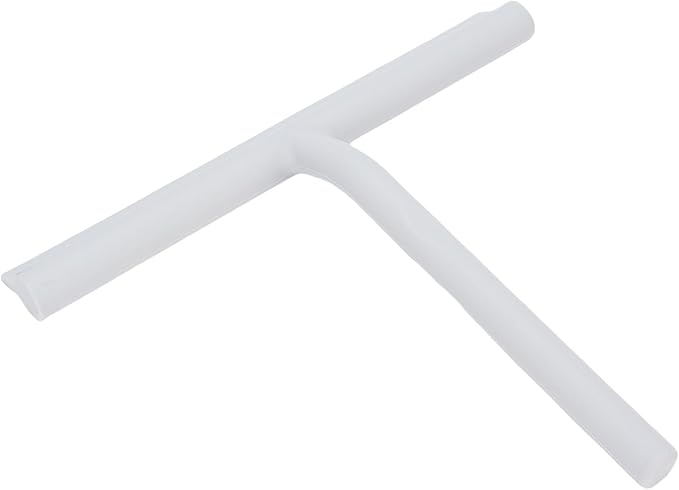 Zerodis Shower Squeegee with Silicone Construction for Glass and Tile, Ergonomic Grip and Convenient Hook for Bathroom and Kitchen Use (53mm)