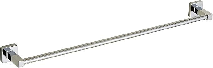 24 Inch Towel Racks for Bathroom Wall Mounted, Chrome Finish Stainless Rack with Towel Bar and Hand Towel Holder, Shower and Bath Towel Rack for Bathroom(Total Length 26-Inch)