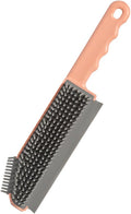 Multi-Functional 3-in-1 Crevice Cleaning Brush and Bathroom Floor Brush with Hard Bristles, Pink Seam and Countertop Cleaner for Household and Kitchen Cleaning