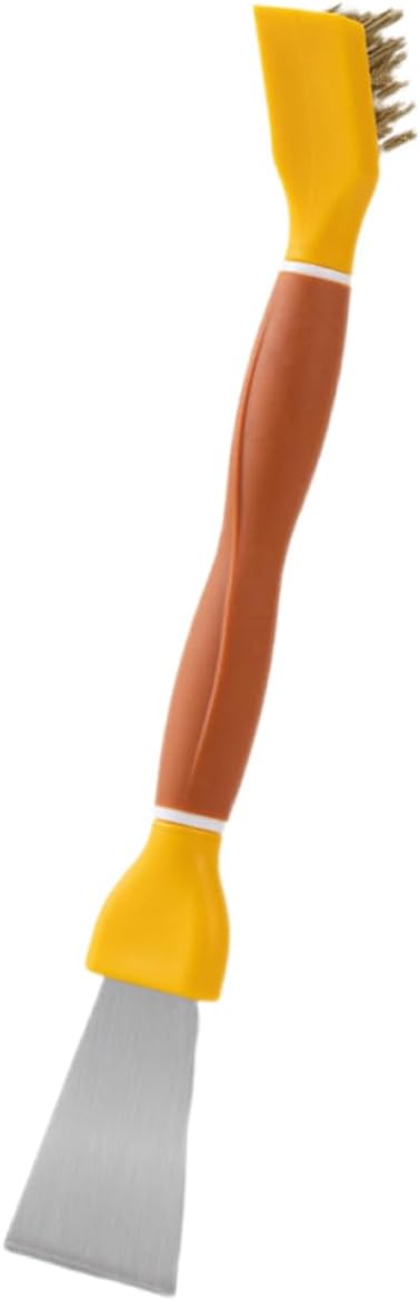 Unomor Multifunctional Cleaning Brush and Rust Removing Tool Double-Ended Shovel Design for Kitchen Bathtub Sink and Corner Grout High-Density Bristles for Scrubbing Easy to Use