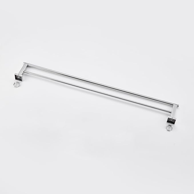 Miyili 36-Inch Double Towel Bar Stainless Steel Bathroom Towel Rack Holder Wall Mount Polished Finish, A02N90B