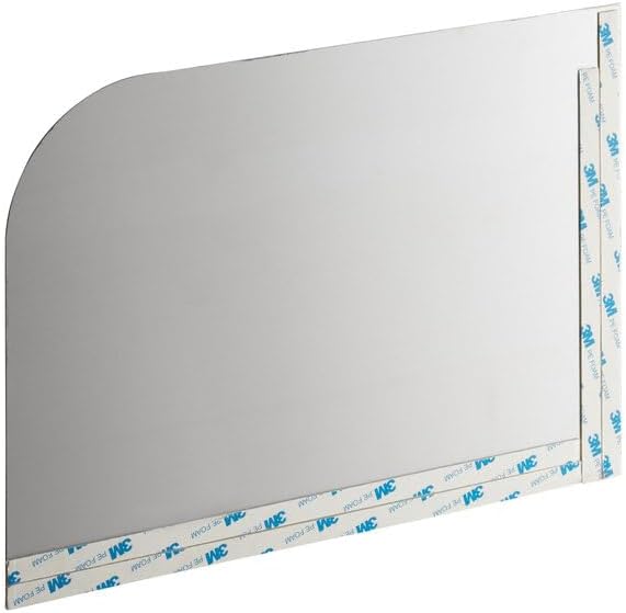 Left Hand Stainless Steel Sink Splash Guard Kit, Silver, 14 x 10 Inches, Type 304, 18 Gauge, with Adhesive Tape