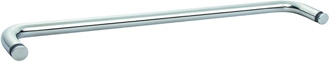 Rockwell Security Mont Hard Single Sided Towel Bar 22 Inch Glass Polished Chrome Finish for Commercial and Residential Frameless Heavy Glass Shower Doors