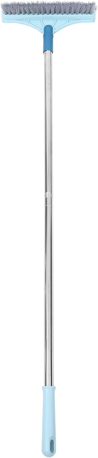 TIDTALEO Floor Scrub Brush with Long Handle Seam Brush for Bathroom and Kitchen Tile Cleaning 110X23X8Mm V-Shaped Dual-Sided Floor Scrubber for Wall Corners and Grout Cleaning Random Color