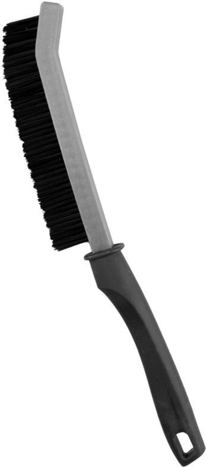 Ergonomic Handle Heavy Duty Scrub Brush for Stubborn Grime Grout Window Edges Sturdy Construction Long Handle Narrow Design Brush