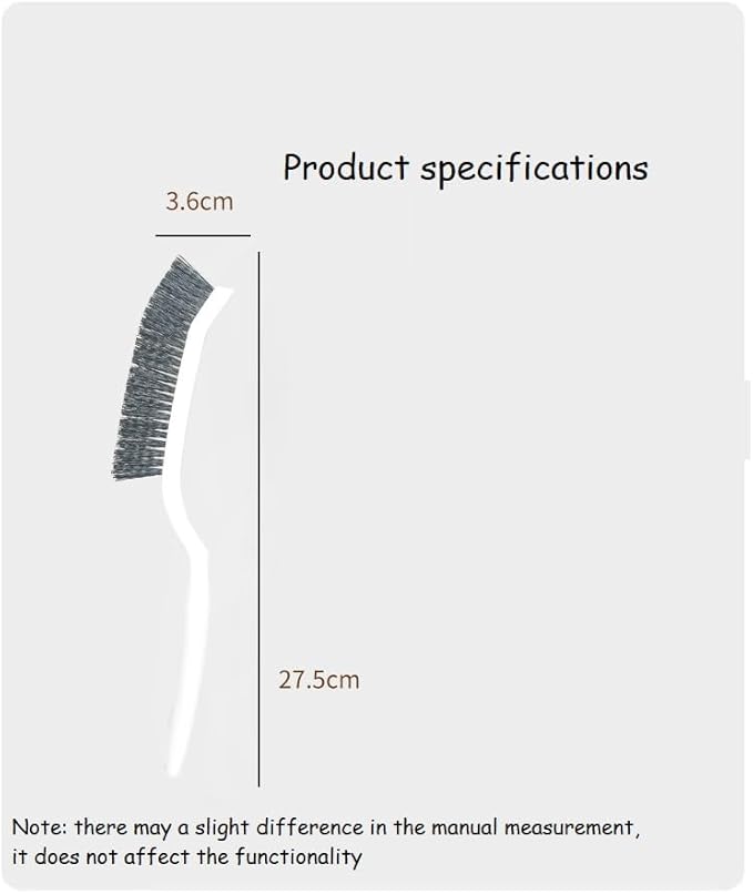 2PCS/Set Long Handle Crevice Cleaning Brush, Hard-Bristled Gap Scrub Brush, Toilet Gap Cleaning Brush Tool