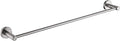 Premium Modern Single Towel Bar Rack w/Round Base (24 Inches)- Brushed Finish, Made from Stainless Steel, Water and Rust Proof, Wall Mounted, Easy to Install