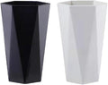 Large Geometric Diamond Toothbrush & Mouthwash Cup, Fashion Simple Toothbrush Cup, 400ml (White & Black)